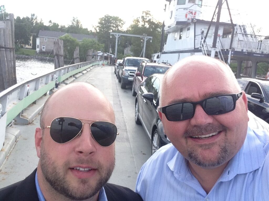Sasa and Derek posing for a selfie